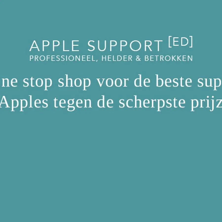 Apple Support Ed