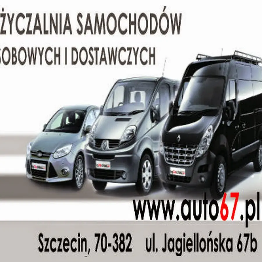 🥇 Auto67.pl - wypożyczalnia samochodów Szczecin