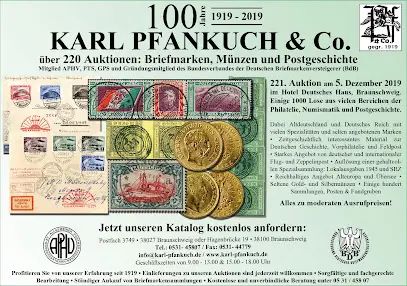 Münzen und Briefmarken Auktionshaus und Handel - Karl Pfankuch & Co.